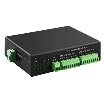 От 1 до 16 промышленных последовательных серверов RS485, изолированного концентратора RTU к TCP-шлюзу, двухстороннего соединения RS-485 с Ethernet