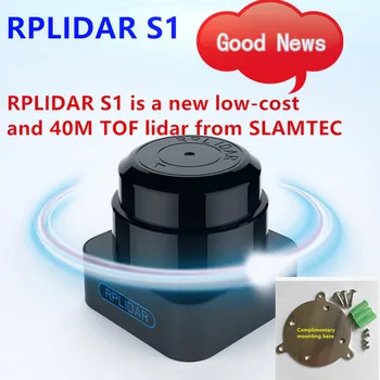 Открытый 360-градусный сканер RPLIDAR S1 TOF с лидарным датчиком 40 метров для обхода препятствий и навигации с сенсорным экраном