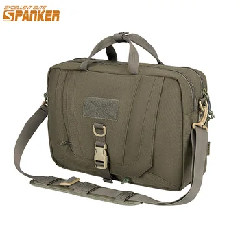 Отличная ЭЛИТНАЯ Тактическая сумка SPANKER, Мужские Дорожные сумки для ноутбука, Уличный портфель, Расширяемая сумка через плечо/сумка-мессенджер