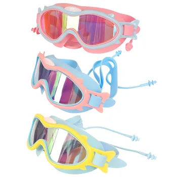 Очки для плавания для детей с защитой от ультрафиолета, Герметичное Силиконовое резиновое кольцо, Профессиональный Бинокль, Противотуманные очки