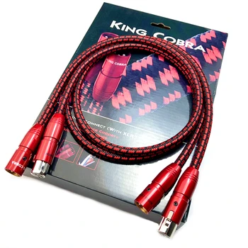 Пара Hi-Fi аудио XLR кабелей King Cobra PSC Соединительный XLR балансный кабель с коробкой