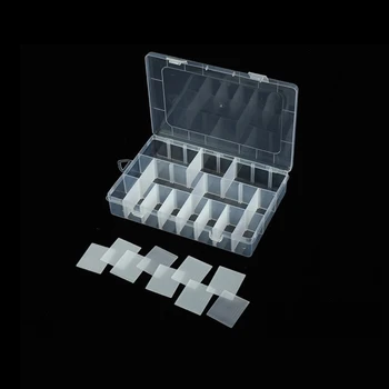 Пластиковая коробка Коробка для хранения Прозрачные Компактные легкие Металлические детали из полипропилена Швейные аксессуары Электронные детали Прозрачная крышка