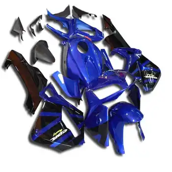 подарки литьевая форма Мотоциклетный комплект обтекателей для CBR600RR F5 05 06 CBR 600RR 2005 2006 CB600 100% комплект обтекателей + синий черный