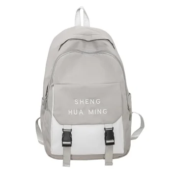 Подростковые школьные сумки для девочек, средний студенческий рюкзак, женский нейлоновый рюкзак для отдыха в кампусе, Корейский рюкзак