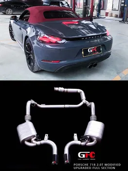 Подходит для 17-летнего Porsche 718 2.0T глушитель выхлопных газов модифицированный клапан звуковая волна выхлопа спортивного автомобиля