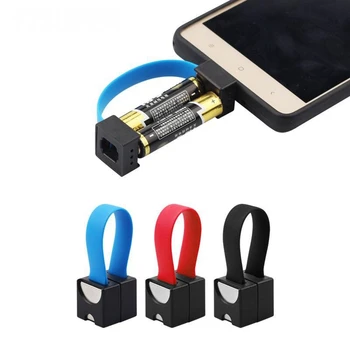 Портативное аварийное зарядное устройство для телефона, работающее от 2 батареек типа АА с разъемами Micro USB/USB-C /A pple для Универсального телефона