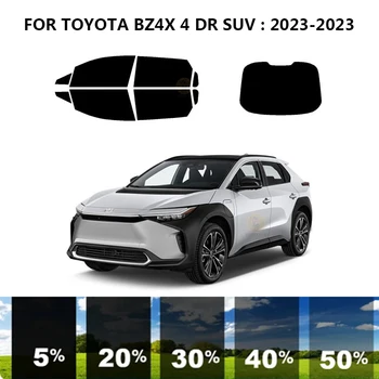 Предварительно нарезанная нанокерамическая автомобильная УФ-пленка для тонировки окон для TOYOTA BZ4X 4 DR SUV 2023