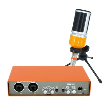 Профессиональный микрофон, Аудиоинтерфейс, Звуковая карта для записи, Микшер для электрогитары, Профессиональный микшерный пульт