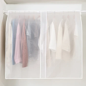 Пылезащитный чехол PEVA для домашнего платья, костюма, пальто, Прозрачная сумка для хранения, Напольная вешалка для спальни, Пылезащитный чехол для большого шкафа