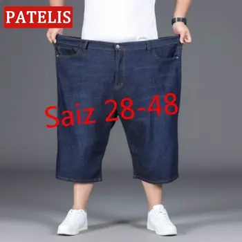 Размер 28-50 Мужские брюки плюс размер коротких джинсов