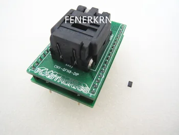 Раскладушка QFN8/DIP8 USON8/DIP 3*3*0.65 ММ стенд для тестирования горения микросхем с гнездом для подключения адаптера в наличии Бесплатная доставка