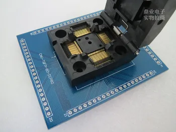 Раскладушка TQFP80 IC51-0804-808-14 0.5 мм IC Горящий адаптер для сиденья тестовое гнездо для сиденья тестовый стенд в наличии бесплатная доставка