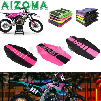 Розовый Мотоцикл Enduro Противоскользящий Захват Мягкий Чехол Для Сиденья Honda Kawasaki Suzuki Yamaha Dirt Bike Подушка Сиденья Pad Protector