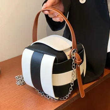 Роскошная Дизайнерская женская сумка из искусственной кожи, модная сумка через плечо с цепочкой, сумка-тоут с клапаном, Летняя новинка 2023