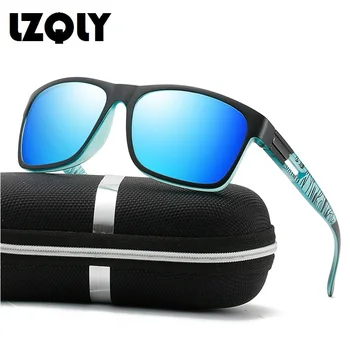 Роскошные Поляризованные Солнцезащитные очки Для Мужчин И женщин, Модные Квадратные Дизайнерские Солнцезащитные очки для Вождения, Черные Винтажные солнцезащитные очки для Рыбалки UV400