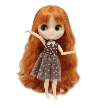 Серия кукол DBS ICY Middie Blyth с оранжевыми волосами и матовым лицом Neo BJD BL0145