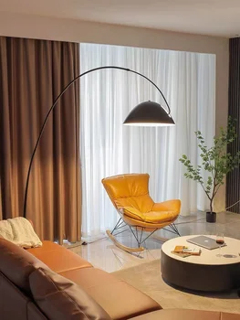 Скандинавский торшер, Современный Минималистичный светильник, Роскошная гостиная, лампа для рыбалки, Спальня, Креативный Дизайнерский диван, Вертикальная настольная лампа