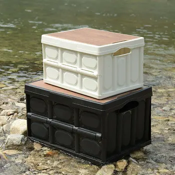 Складной чехол для пикника, коробка для кемпинга, Ящик для хранения барбекю на открытом воздухе Большой емкости