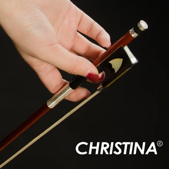 Скрипичный смычок CHRISTINA SG06-Shield, Импортная палочка из Пернамбуку, Натуральный волос хвоща, Бесплатная доставка, для профессионального исполнения