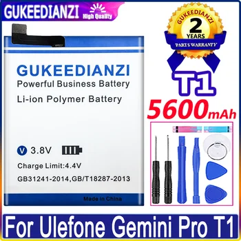 Сменный аккумулятор большой емкости T1 5600 мАч для Ulefone Gemini Pro T1 ProT1, высококачественная батарея Bateria, гарантия один год + инструменты