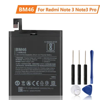 Сменный аккумулятор для Xiaomi Redmi Note 3 Hongmi Note3 Pro Redrice Note 3 BM46 4050 мАч