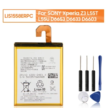 Сменный Аккумулятор телефона LIS1558ERPC Для Sony Xperia Z3 L55T L55U D6653 D6633 С Инструментами 3100 мАч