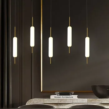 Современные минималистичные подвесные светильники Nordic Cumberland, Люстра для гостиной, кабинета, спальни, Декор, светодиодный прикроватный подвесной светильник