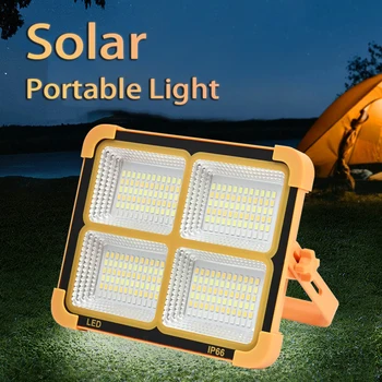 Солнечный портативный светильник, светодиодный аварийный светильник, многофункциональный фонарь для кемпинга на открытом воздухе, зарядка мобильного телефона, мобильное освещение
