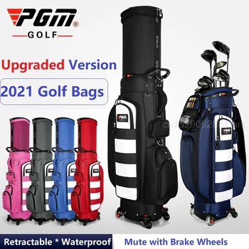 Спортивная сумка для гольфа Pgm, стандартные выдвижные сумки на колесах, многофункциональная телескопическая упаковка, воздушная тележка для гольфа большой емкости