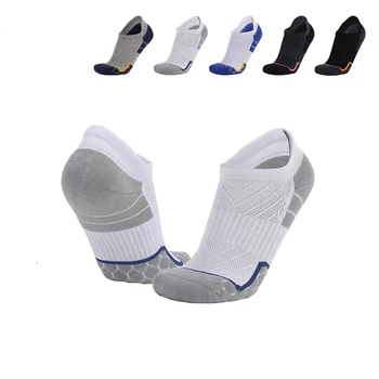 Спортивные носки Весна и лето Новые носки-лодочки Дышащие спортивные носки с подкладкой из полотенец для баскетбола для женщин и мужчин