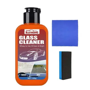 Средство для чистки стекол для автомобилей, Средство для удаления водяных пятен Для автомобилей, автоматический набор средств для чистки стекол для салона и экстерьера, безопасный для покрытия автомобиля