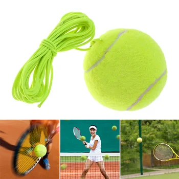 Теннисный тренажер для тренировки теннисного мяча Одиночный инструмент для самостоятельного обучения отскоку с эластичной веревкой SP99