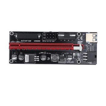 Удлинитель PCI-E Плата питания USB 3 0 от 1X до 16X Дисплей Расширенная карта Аксессуары для домашних настольных ПК черного цвета