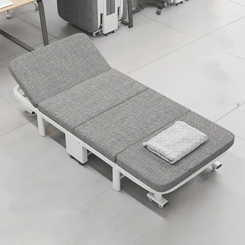 Утолщенная губка простая складная кровать односпальное кресло с регулируемой спинкой офисный обеденный перерыв складная кровать 190 см
