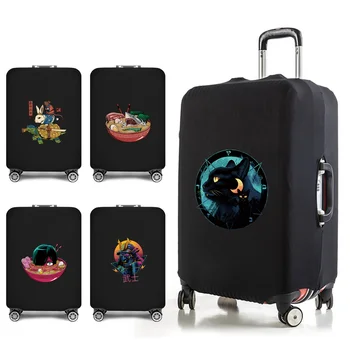 Чехлы для багажа Первой необходимости, защитные для 18-32-дюймового чемодана, дорожные аксессуары, эластичный пылезащитный чехол с аниме-принтом