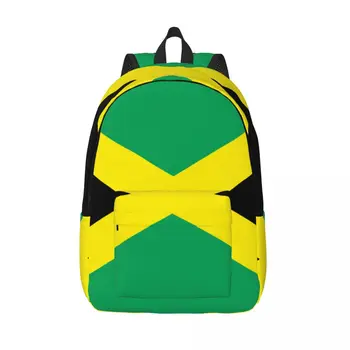 Школьный Студенческий рюкзак с Флагом Ямайки, Рюкзак через плечо, сумка для ноутбука, школьный рюкзак