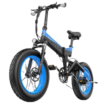 Электрический велосипед 20 дюймов 1000 Вт 48 В 17,5 Ач Складной электровелосипед Fat Tire Beach Cruiser Электрический мотоцикл Литиевая батарея Bicicleta